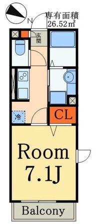 コンフォールドミール北松戸の物件間取画像